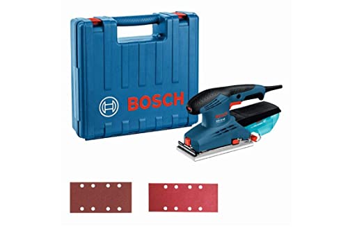 Bosch Professional Schwingschleifer GSS 23 AE (190 Watt, Schwingschleif-Ø: 2 mm, inkl. Staubfangbox, im Koffer)