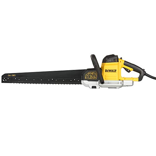 DeWalt Alligator Spezial-Säge (1700W für Hochlochziegel – Mit 430 mm Schnittlänge und Doppelsägeblatt-System für präzise Schnitte selbst in Winkeln – Inkl. HM Sägeblatt) DWE397