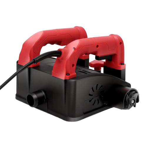 CHFUNE 1200W Sanierungsfräse Betonfräse Betonschleifer Putzfräse Elektrischer Wandhobel Profi Tragbare Betonwandschleifmaschine 1000-4000 U/min Hobeltiefe 1-4 mm
