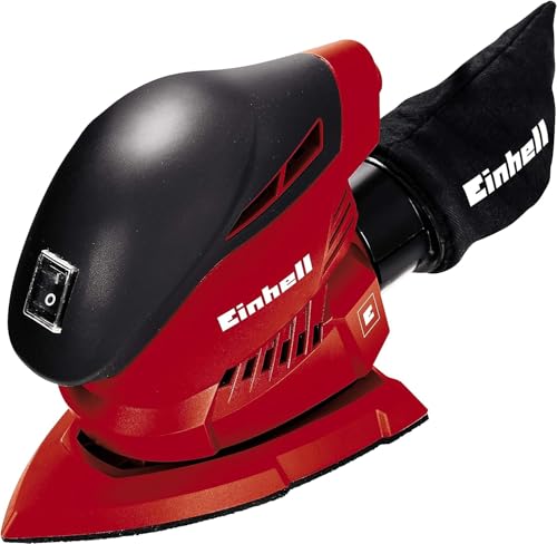 Einhell Multischleifer TH-OS 1016 (100 W, Schleiffläche 104 cm², Staubfangsack und Absaugadapter, Klett-Schleifpapier P120)