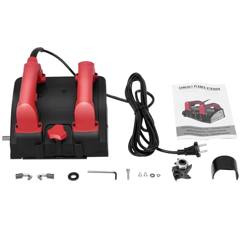 MINRS Betonfräse 1200W 4000U/min Walzenfräse Sanierungsfräse Putzfräse Mauerfräse Betonschleifer Wandhobel Profi Fräsmaschine für Beton, Putz, Gips, Mörtel und Altanstriche