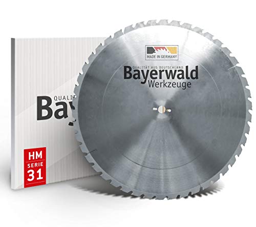 Bayerwald - HM Kreissägeblatt - Ø 700 mm x 4,2 mm x 30 mm | Flachzahn mit Fase (46 Zähne) | Kombinebenlöcher |'NAGELFEST' für extremen Einsatz auf Baustellen