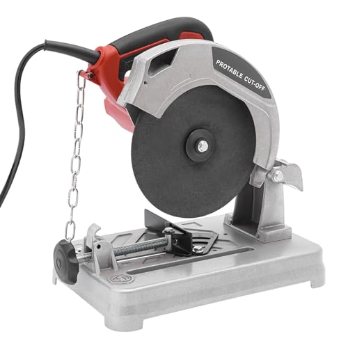 Metalltrannsäge 1200W 5200RPM Trennschneider Einstellbares Schneiden 0-45°，Metallsäge für Holz, Stahl, Wänden, Böden, Metalloberflächen