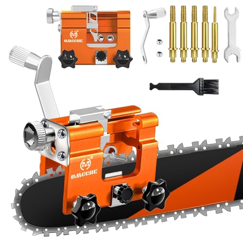 Kettensägen-Schärfvorrichtung, Tragbare Kettensägen mit stacheln und bürsten sowie werkzeug mit handbetrieb sägen und sowie sägen, Golden Mini-Kettensägenbfür gärtnerinnen, holzfäller.