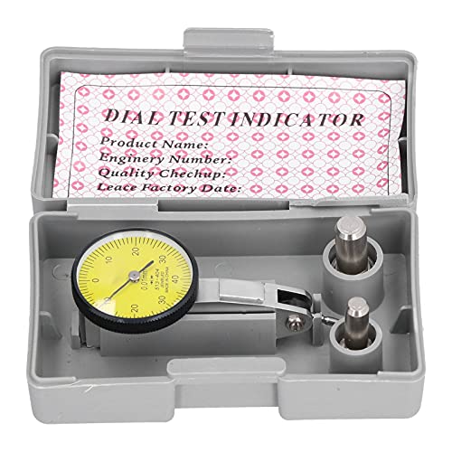 0‑0,8 mm Präzisions Messuhr, Genauigkeit 0,01 mm, wasserdichtes, hochempfindliches Hebelmessgerät aus Edelstahl mit automatischem Umkehrkontakt zum Messen von schmalen oder konkaven Objekten