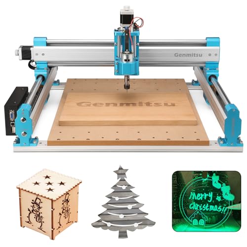 Genmitsu 4040 PRO CNC-Fräsmaschine, unterstützt 4-Achsen und WiFi-Modul, verbesserter Leitspindelantrieb für Holzbearbeitung, Metall- und Acrylschneiden, Fräsen, GRBL-Steuerung